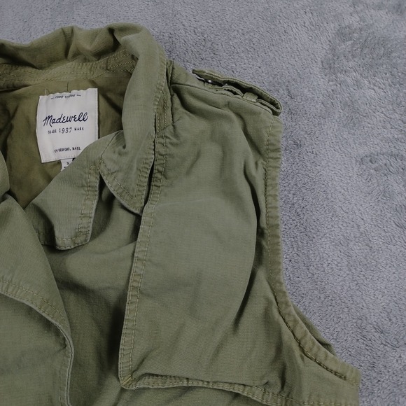 Madewell Vest Womens Small‎ Utility Military Cargo Sleeveless Jacket - Picture 2 of 8